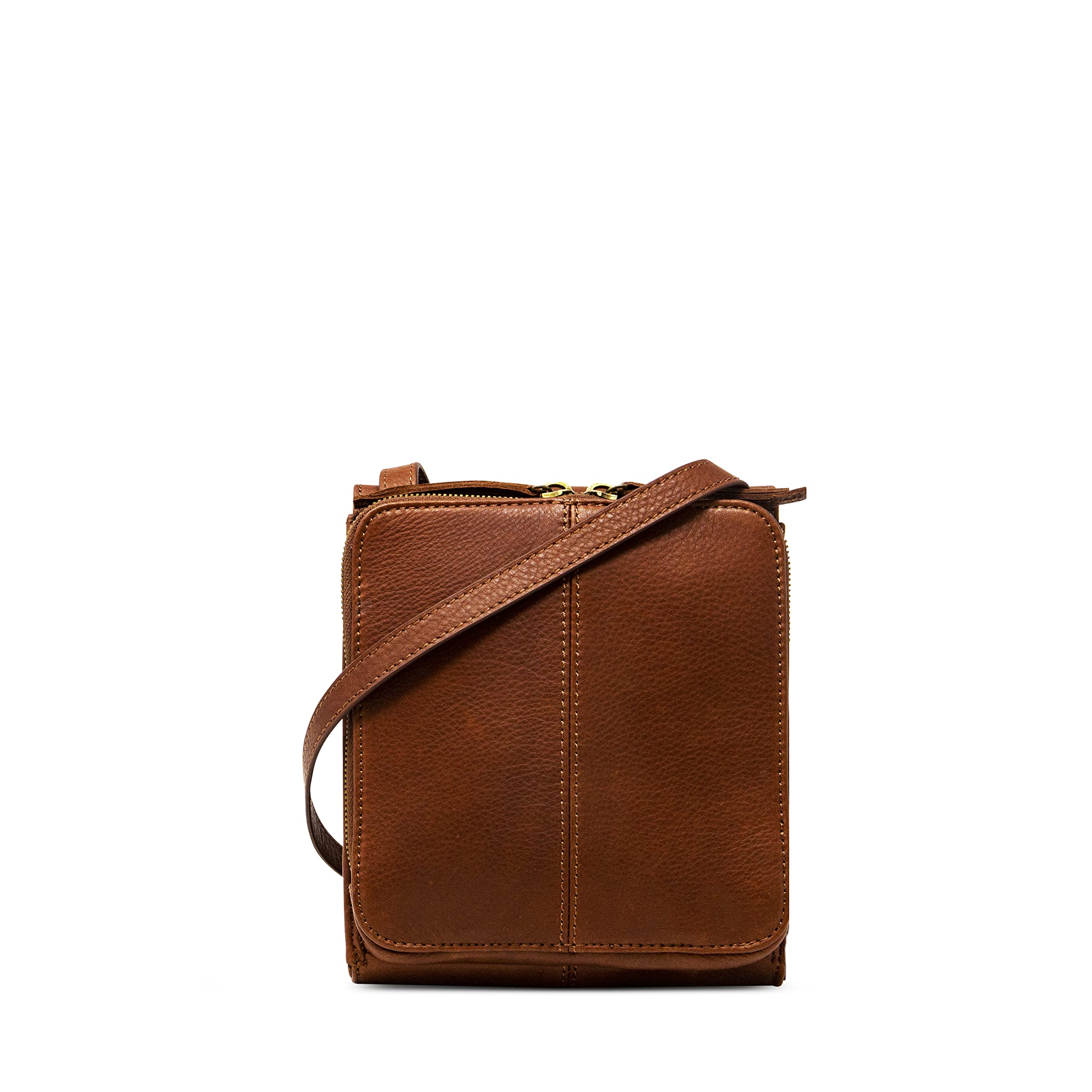 Genuine Leather Crossbody Bag for Women - American Made Kansas Handbag with Adjustable Straps & Multi-Pockets | Perfect for Travel, Shopping & Everyday Use
