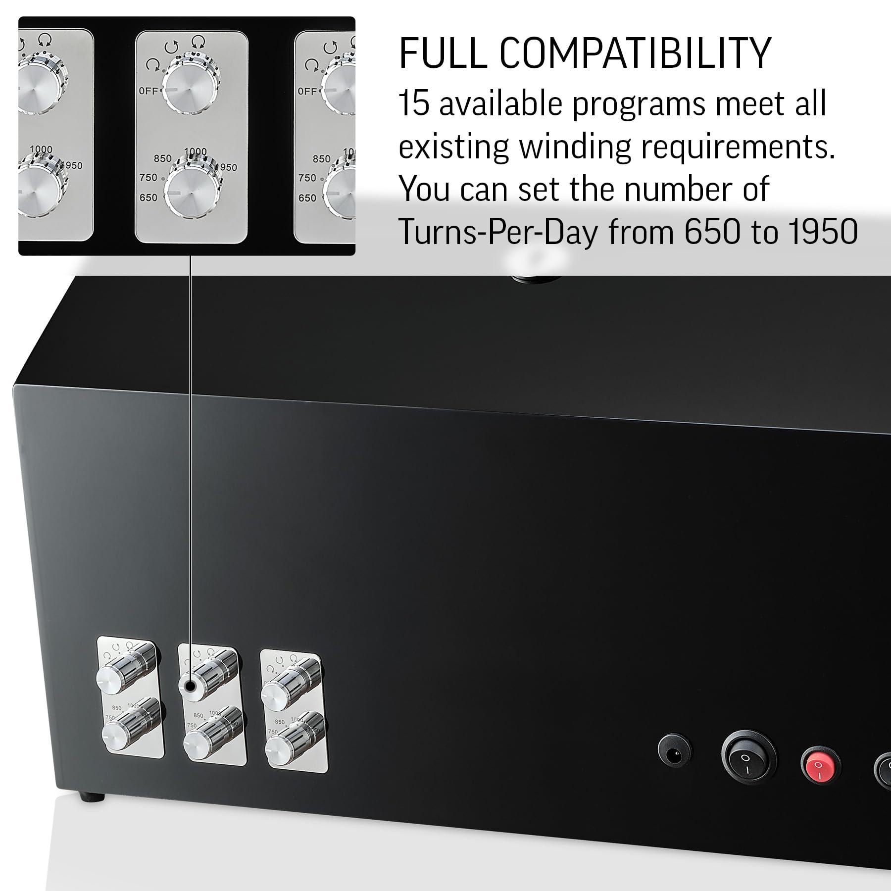 Premium TIMECUBE Watch Winder with 6 Storage Slots - Automatic Motor Stop, LED Display for Luxury Watch Collection | Perfect for Automatic Watches Storage & Display in Home or Office
