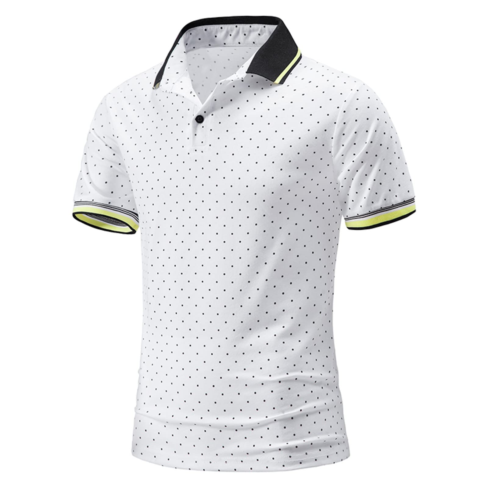 Men's Plus Size Henley Shirt - Solid Color Short Sleeve Button Lapel T-Shirt for Fitness & Athletic Wear | Casual Outfit & Gym Workout Tee