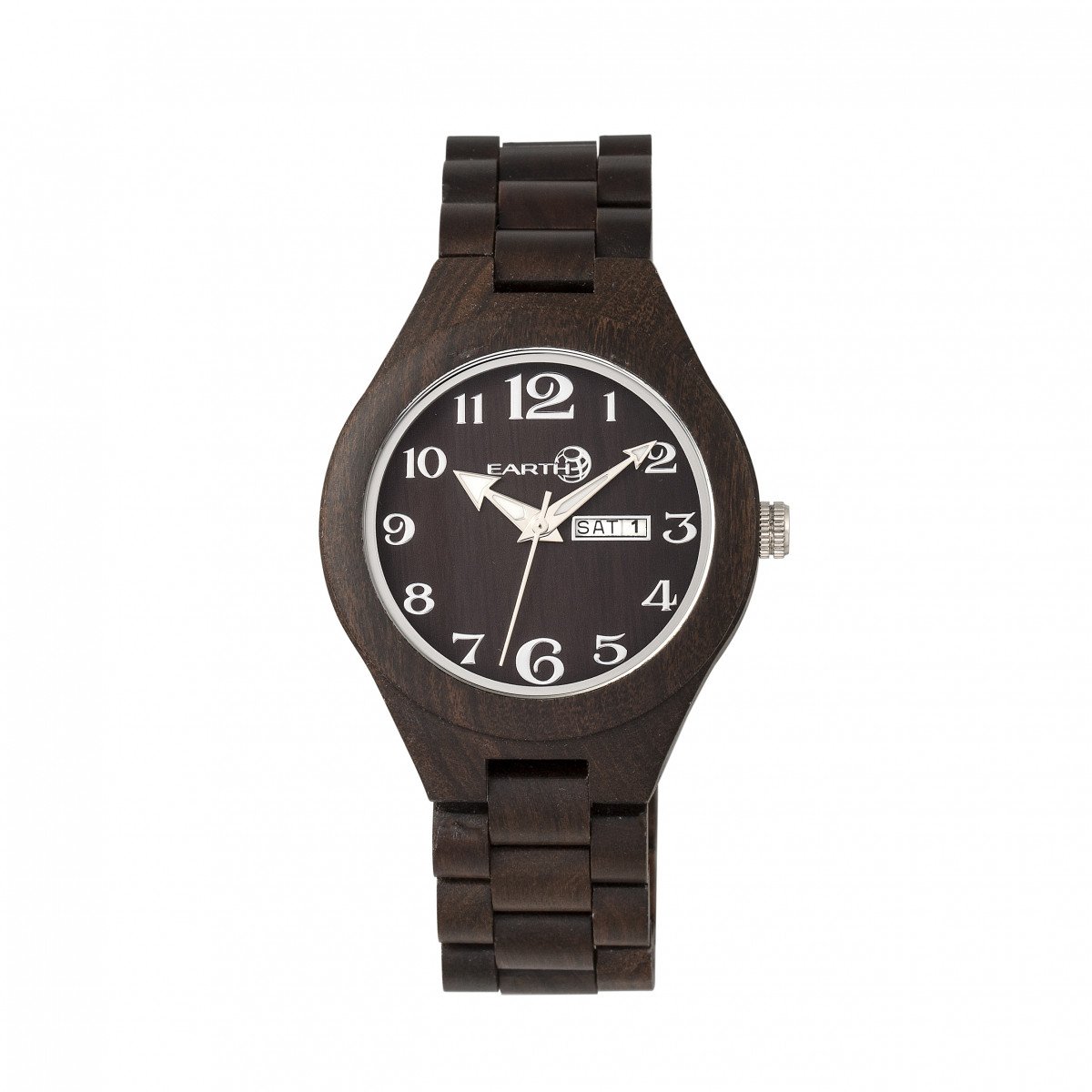 Earth Wood Sapwood Bracelet Watch with Date Display - Stylish Wooden Wristwatch for Men & Women - Perfect for Outdoor Adventures, Casual Wear & Gift Giving