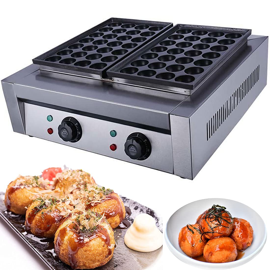 **DNYSYSJ 56-Hole Electric Takoyaki Maker - Japanese Octopus Ball Grill Pan, Non-Stick Surface, 110V 4000W for Home & Party Cooking | Perfect for Takoyaki, Pancakes & Snacks**