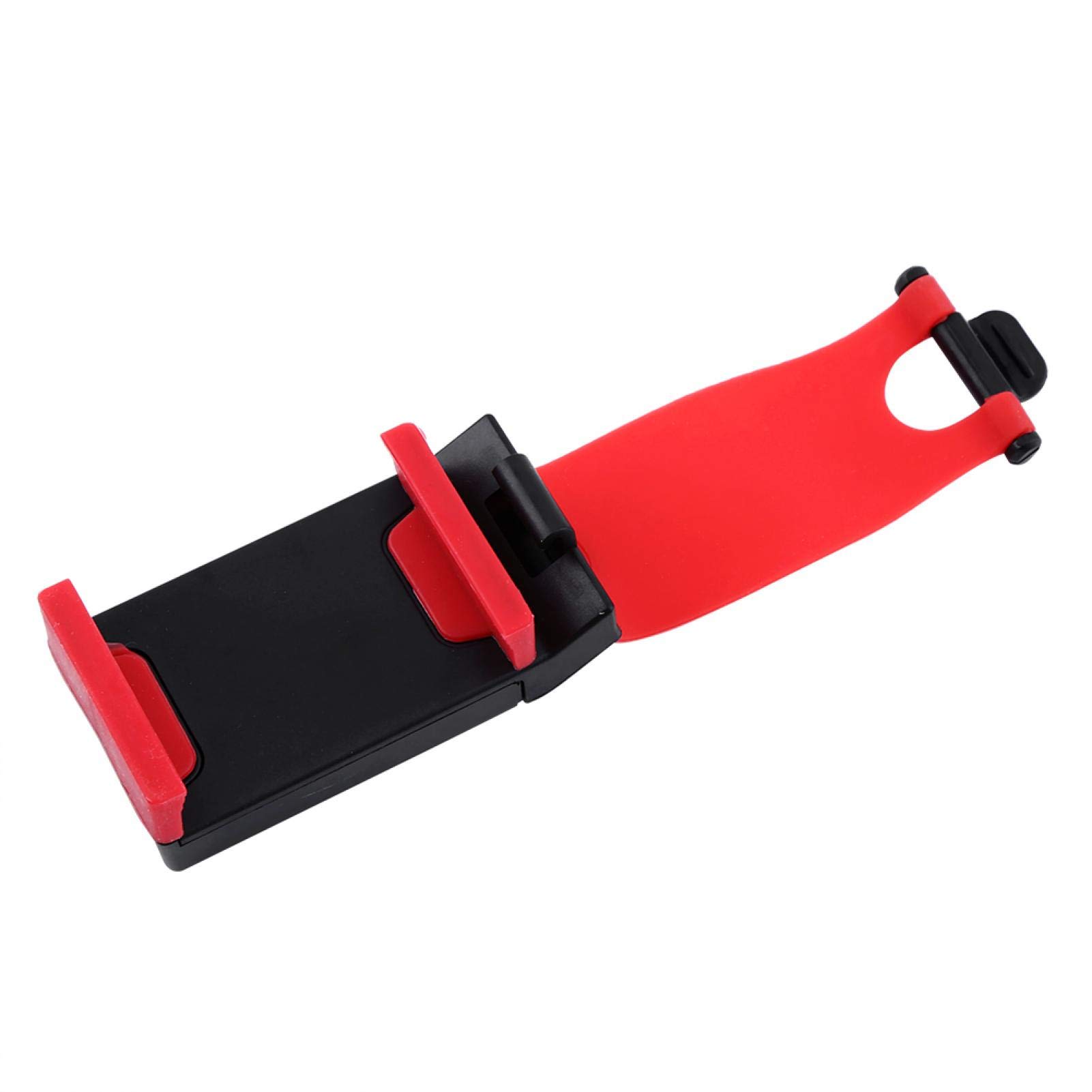 Universal Car Steering Wheel Phone Mount Holder - Elastic Fixation & Adjustable Rubber Design for Safe Driving - Perfect for GPS Navigation, Hands-Free Calls & Road Trips