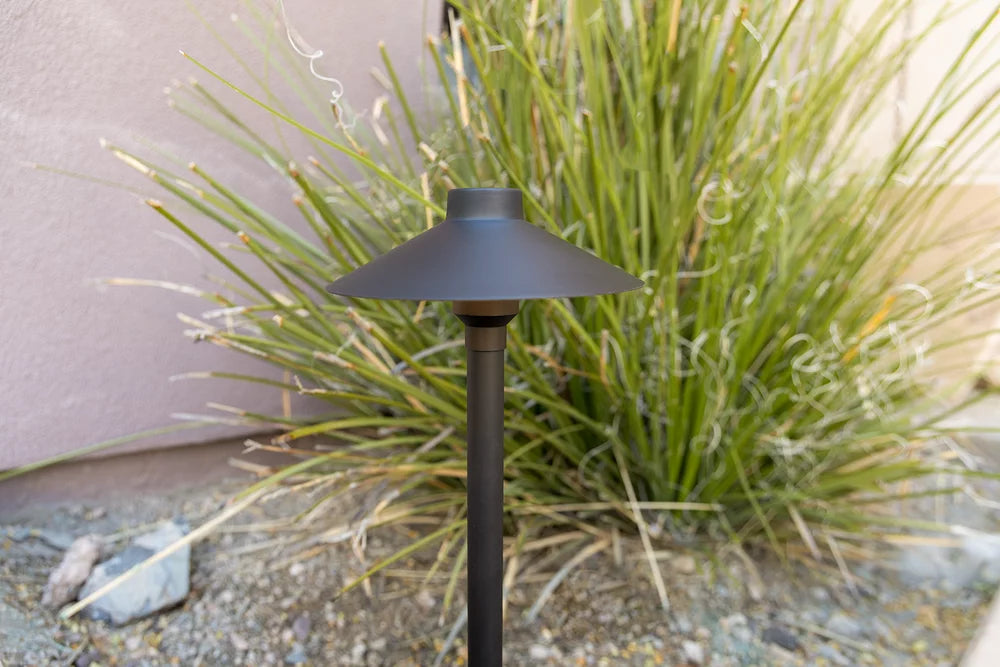 Brilliance Black Diamond Low Voltage G4 Brass Path Light - Outdoor Landscape Lighting for Garden, Walkway, and Driveway Illumination