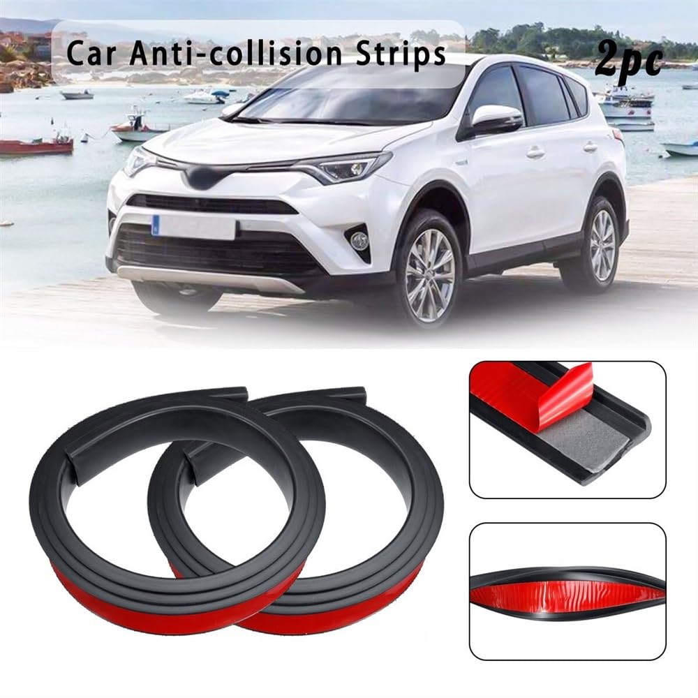 2Pcs Universal Car Tire Wheel Arch Protector - Anti-Collision Rubber Mudguard Cover for All Vehicles, Black Wheel Protection Strips - Perfect for Off-Roading, Daily Commuting & Car Customization