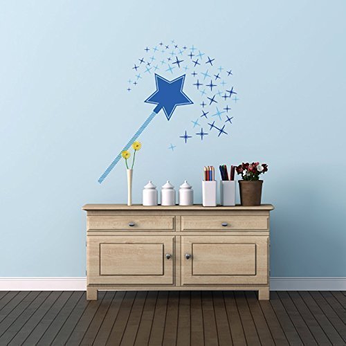 Magic Wand Fairy Wall Stickers - Nursery & Kids Room Decor for Playtime