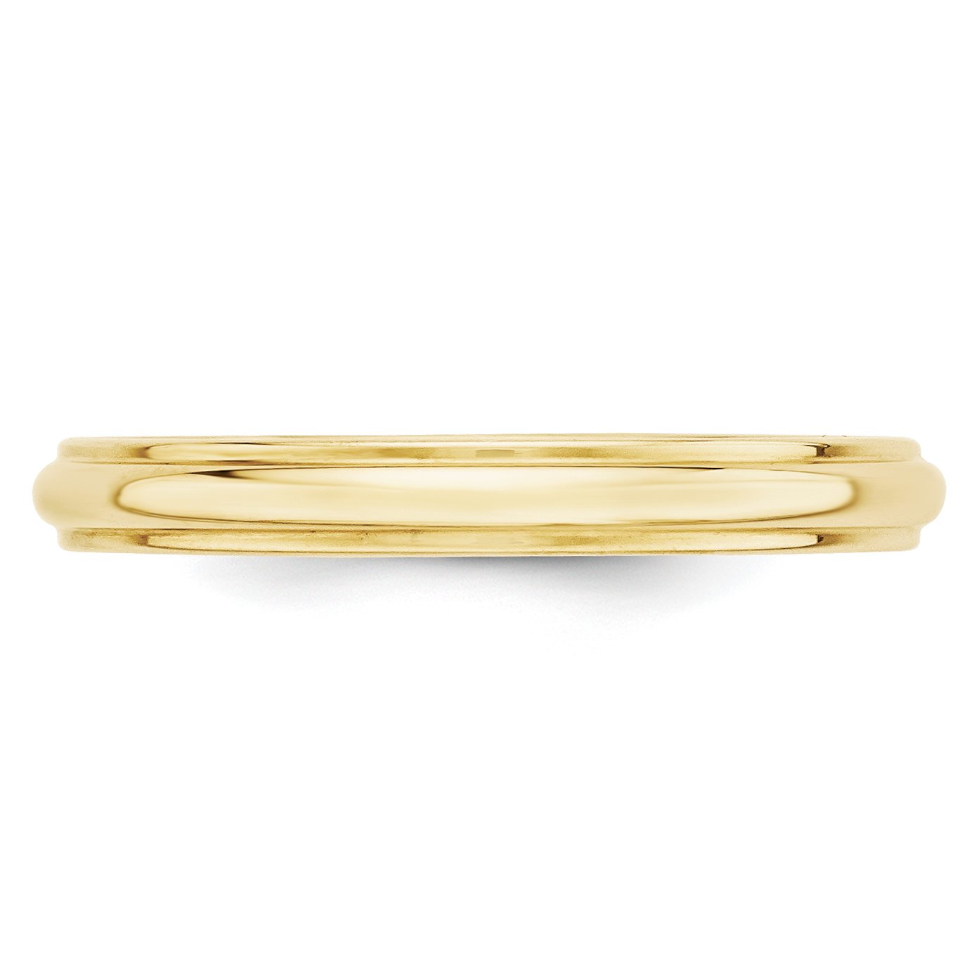 10K Solid Yellow Gold 3mm Round Edge Wedding Band Ring for Men & Women - Perfect for Anniversaries, Engagements, and Everyday Wear