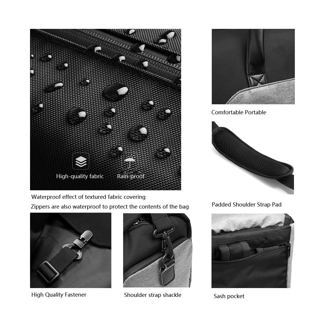 Waterproof Gym Duffle Bag for Women & Men - Sports, Workout, Travel & Weekend Getaway with Shoe & Wet Clothes Compartments | Perfect for Gym, Yoga, Swimming & Outdoor Activities