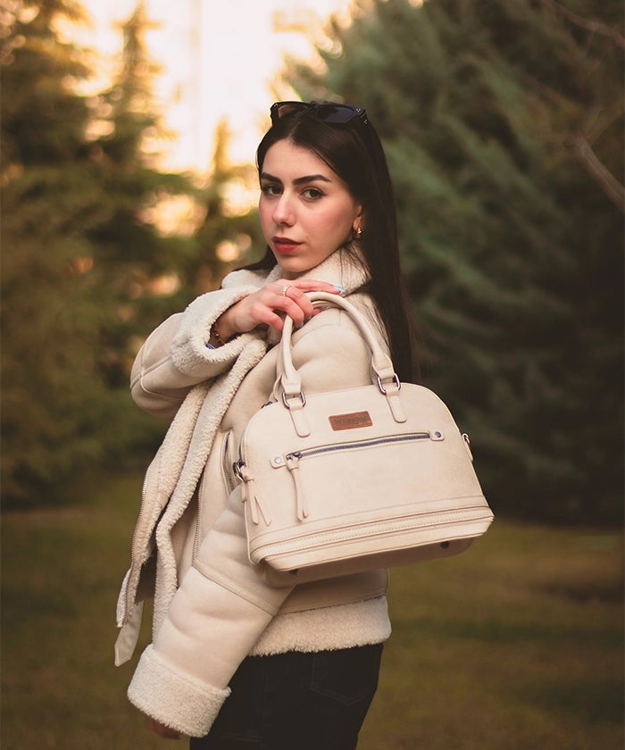 Wrangler Dome Satchel Crossbody Bag for Women & Men - Durable Leather Shoulder Bag - Perfect for Travel, Work & Everyday Use