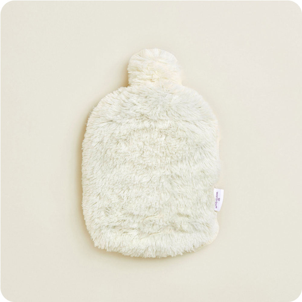 Warmies Cream Heating Bottle - Microwaveable Heat Therapy for Pain Relief - Perfect for Cramps, Muscle Soreness & Stress Relief at Home or Office