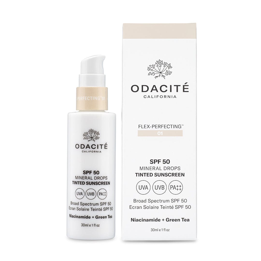 SPF 50 Flex Perfecting™ Mineral Drops Tinted Sunscreen - Oil-Free, Non-Greasy Face Sunscreen for Daily Protection | Perfect for Beach, Outdoor Activities & Sensitive Skin Care