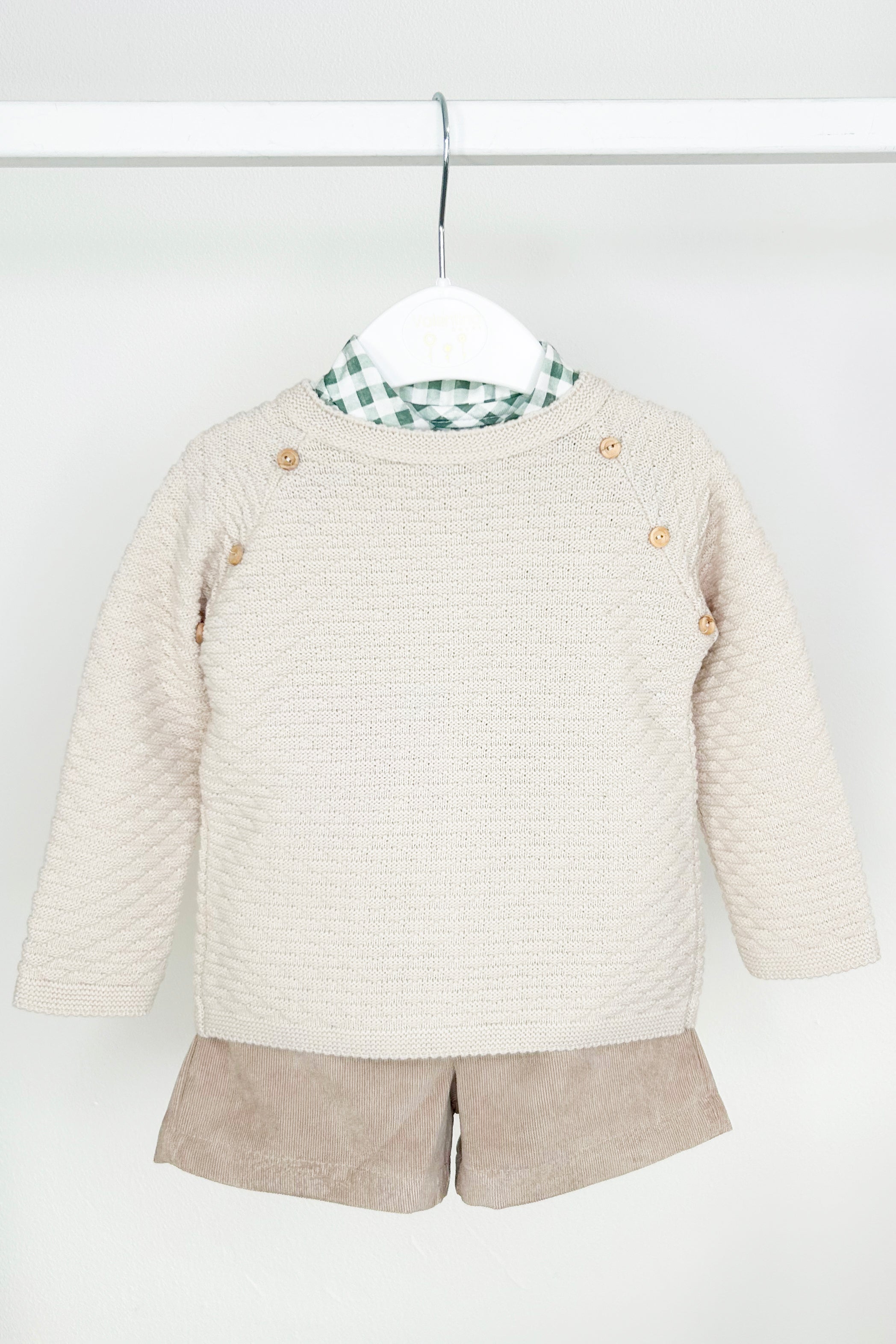 Gregory Stone Knit Jumper, Shirt & Shorts Set - Stylish Casual Outfit for Men | Perfect for Everyday Wear, Weekend Outings & Relaxation