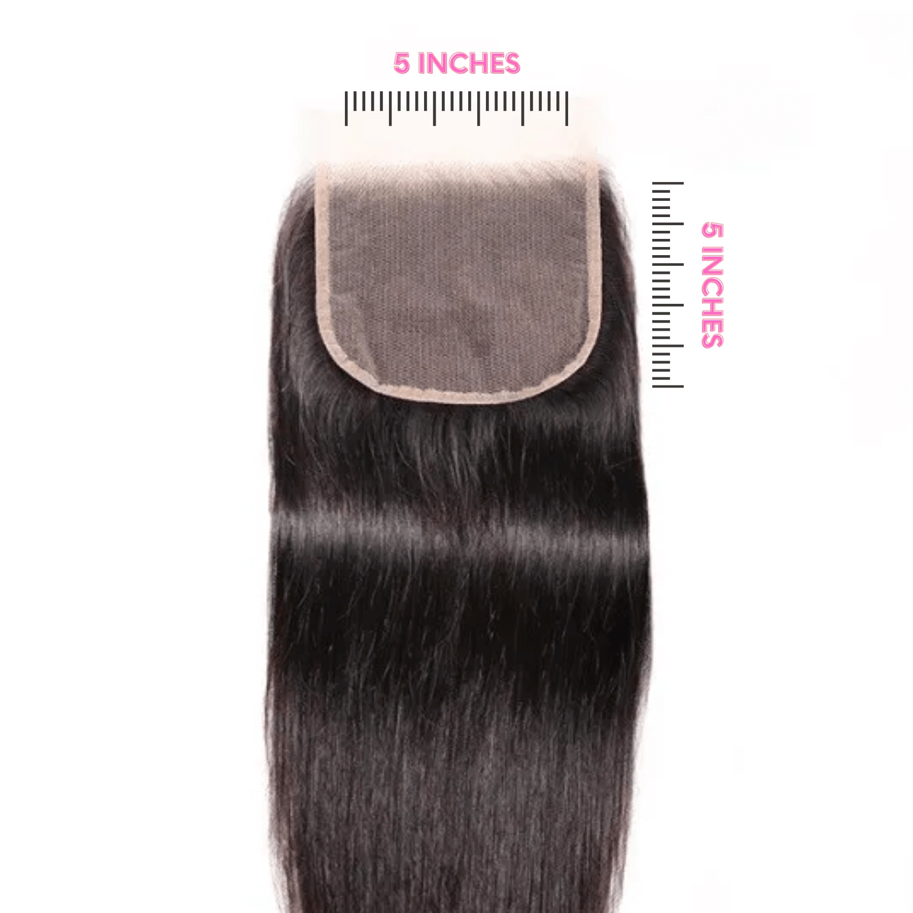 5x5 Transparent Lace Closure - HD Invisible Hair Extension for Natural Look | Perfect for Sew-in Weaves, Ponytails & Everyday Styling