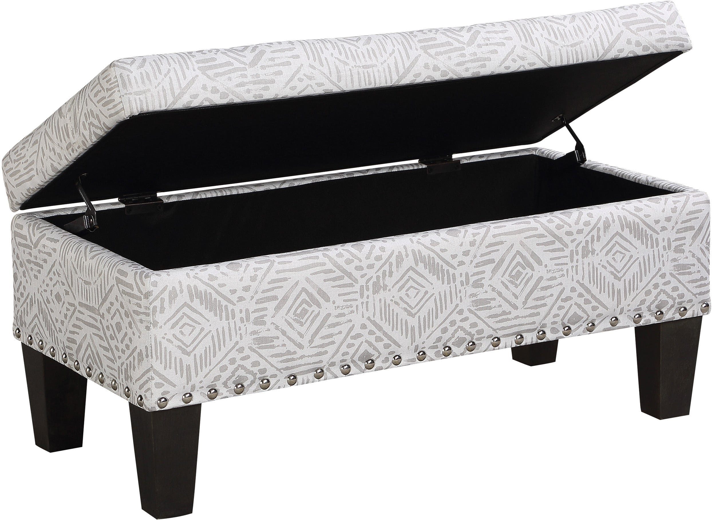 Office Star Clement Storage Bench with Seat [SB568] - Perfect for Entryway, Living Room & Bedroom Organization