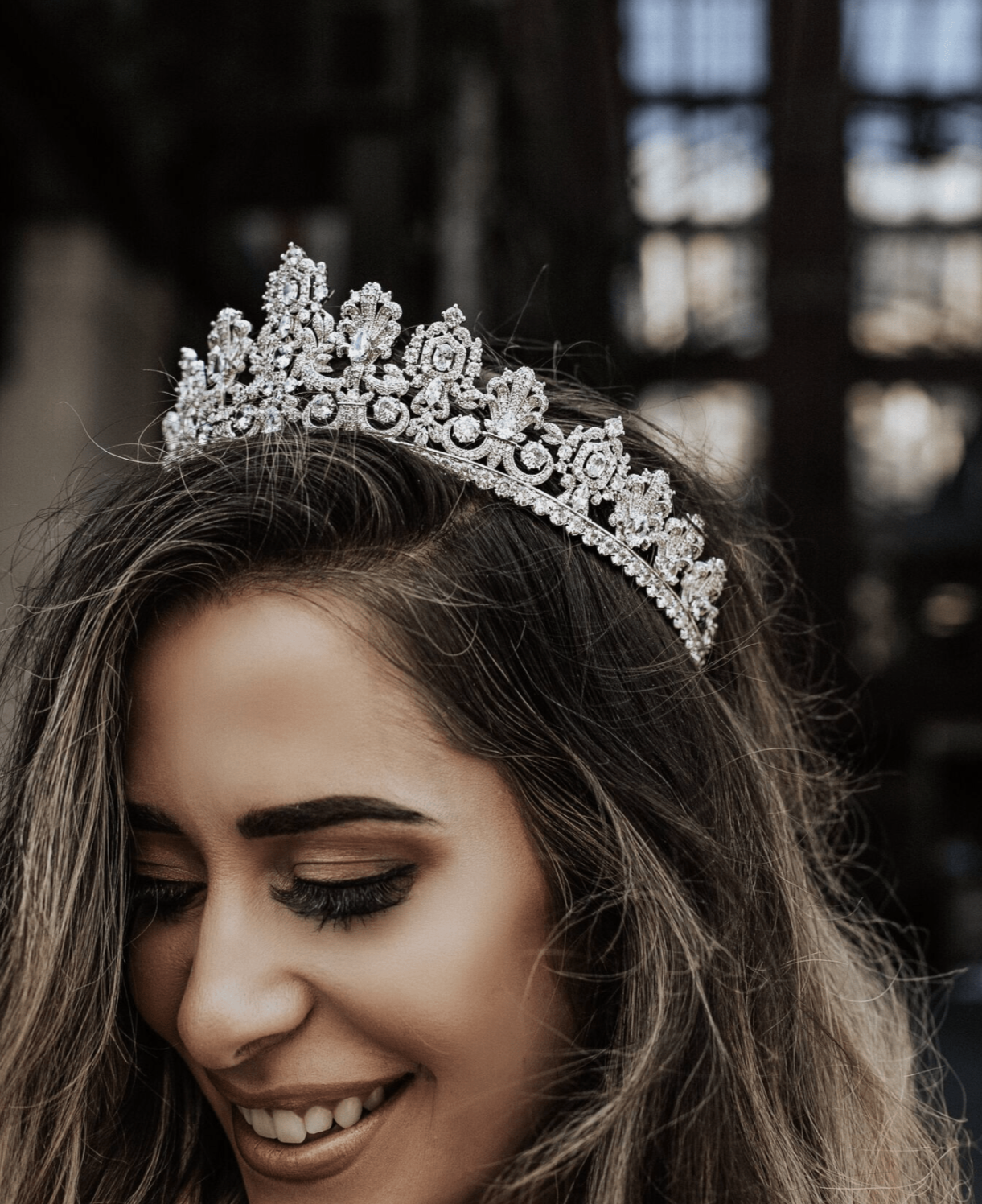 Elegant Petite PERSEPHONE Royal Bridal Crown - Vintage Inspired Wedding Tiara for Brides, Princess Costume & Special Occasions