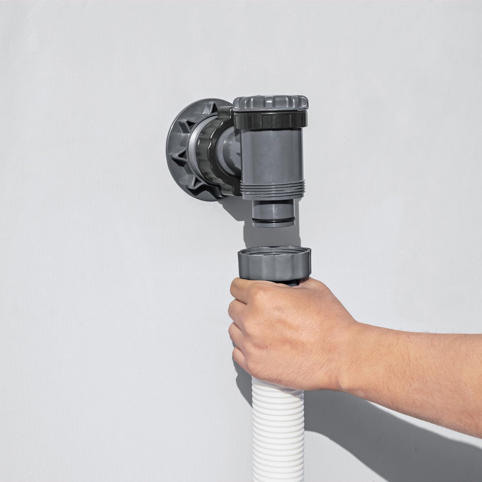 Bestway 2500 GPH Above Ground Pool Filter Pump with Timer - Compatible with 300 to 16,400 Gallon Swimming Pools - Includes Filter Cartridge & Adapter Set - Perfect for Backyard Pool Maintenance & Water Circulation