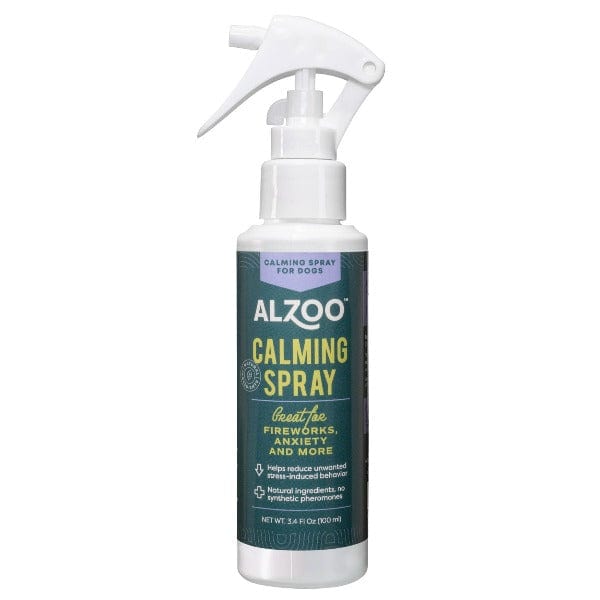 ALZOO Natural Plant-Based Calming Spray for Dogs - Anxiety Relief & Stress Solution - Perfect for Travel, Vet Visits & Thunderstorms