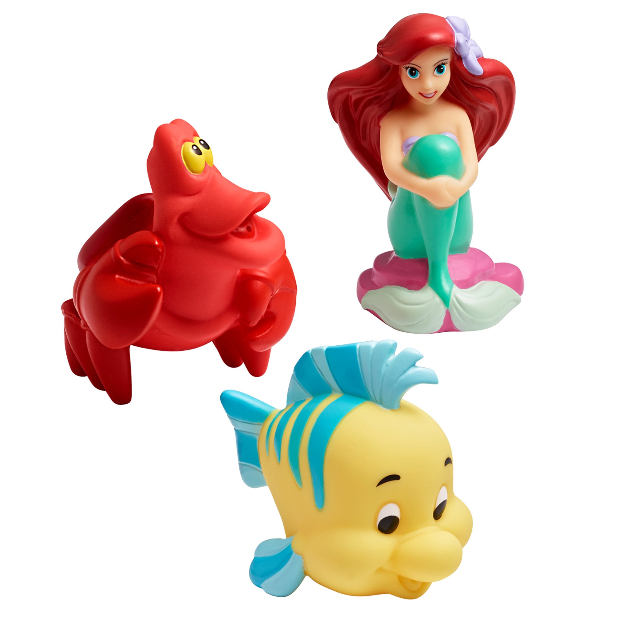 The First Years Disney The Little Mermaid Squirties Baby Bath Toys - Soft Squeeze Toddler Bath Toys for Kids, Water Play in Bathtub, Pool & Beach - 3-Pack Bath Time Fun for Babies & Toddlers