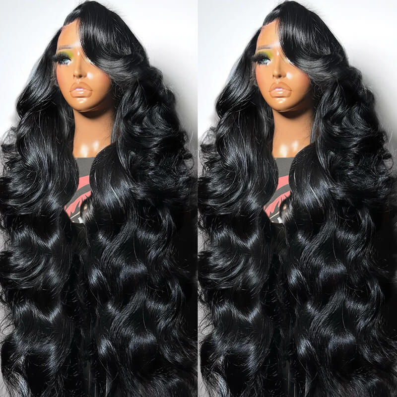 Eullair Body Wave HD Transparent Lace Frontal Human Hair Wig - Natural Looking 13x4 Lace Front Wig with Baby Hair for Women | Perfect for Daily Wear, Parties & Special Occasions