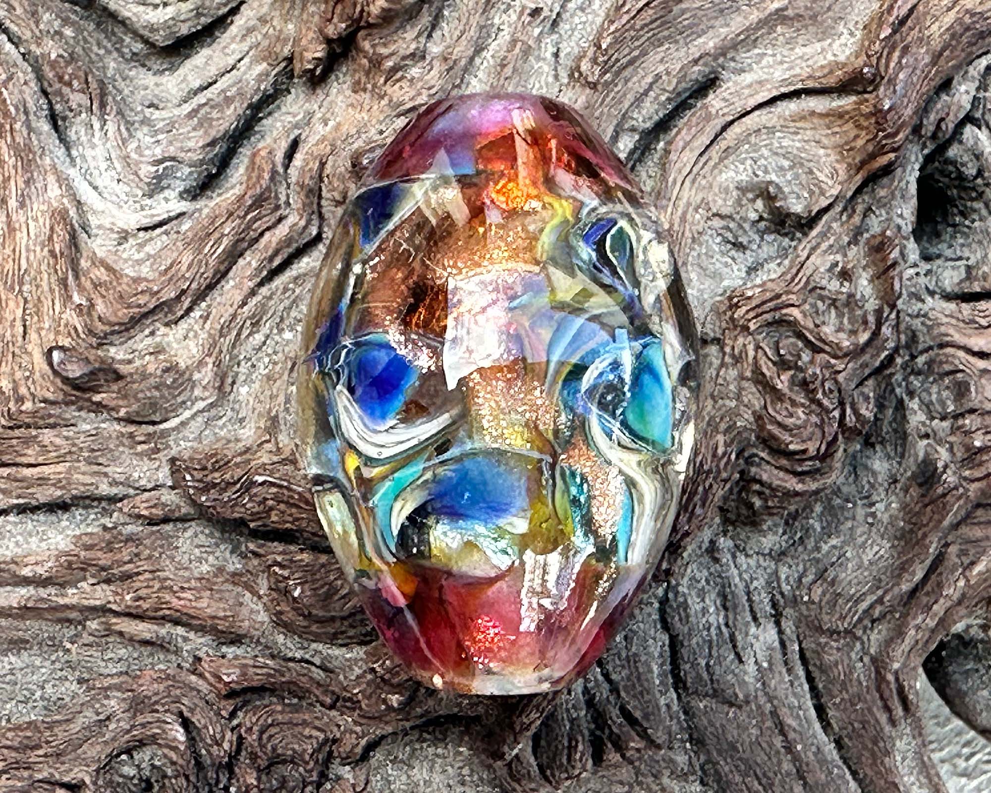 Handmade Pink Peacock Lampwork Glass Focal Bead for Jewelry Making - Perfect for Necklaces, Bracelets & DIY Craft Projects