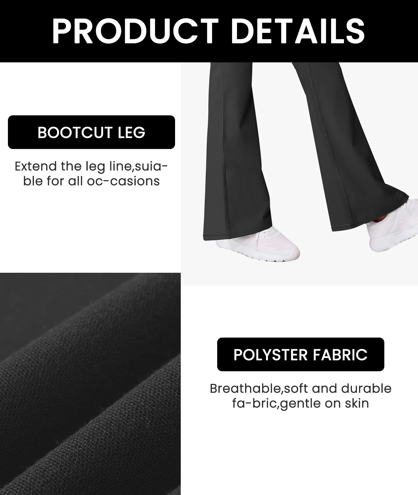 AENLLEY Girls Bootcut Yoga Pants with Pockets - High Waisted Stretchy Flare Leggings for Teens & Kids | Dance, Yoga, School & Casual Wear