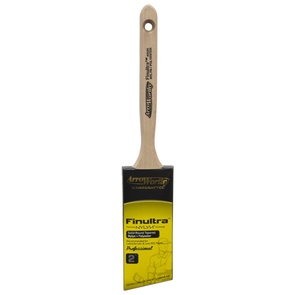Arroworthy Finultra 2 Inch Wide Angle Paint Brush - 12 Pack for Professional Painting & DIY Projects | Perfect for Trim Work, Edging, and Detailed Painting
