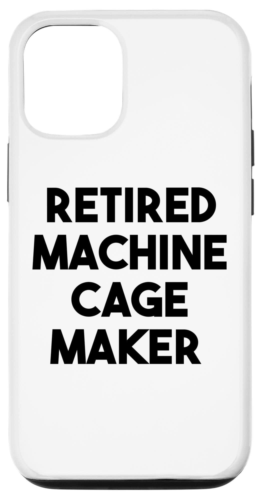 iPhone 12/12 Pro Case - Shockproof Protective Cover with Retired Machine Cage Design | Perfect for Daily Use, Travel & Outdoor Activities