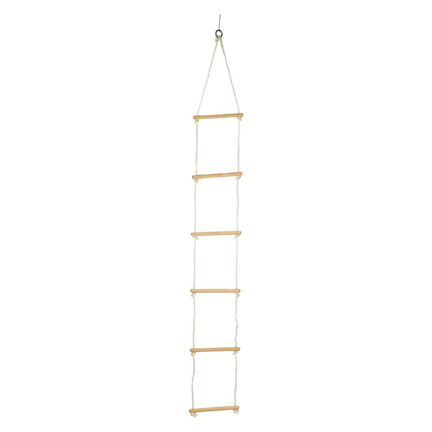 Small Wooden Climbing Ladder 6 Rungs 2m - Indoor/Outdoor Play Toy for Kids