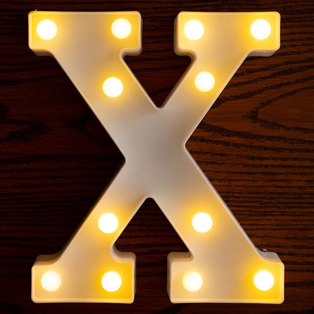 LED Letter Lights - Battery Powered Light Up Sign Letters for Home Decor, Wedding, Birthday Party, Christmas & Bar - Perfect for Night Light, Wall Decor & Festive Ambiance