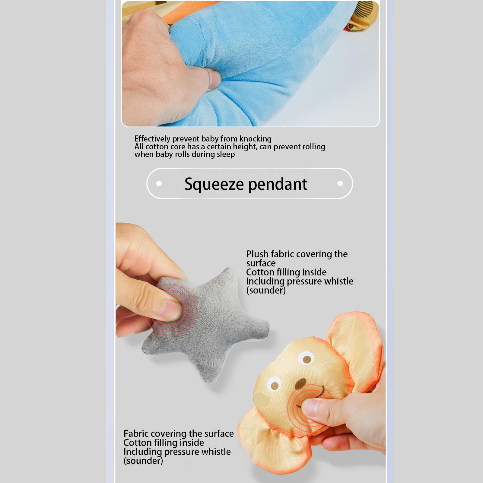 Soft Cotton Plush Baby Play Gym & Activity Mat with Pendant Toys - Breathable Tummy Time Mat for Infants, Round Shape with Raised Edges - Perfect for Newborn Development & Playtime