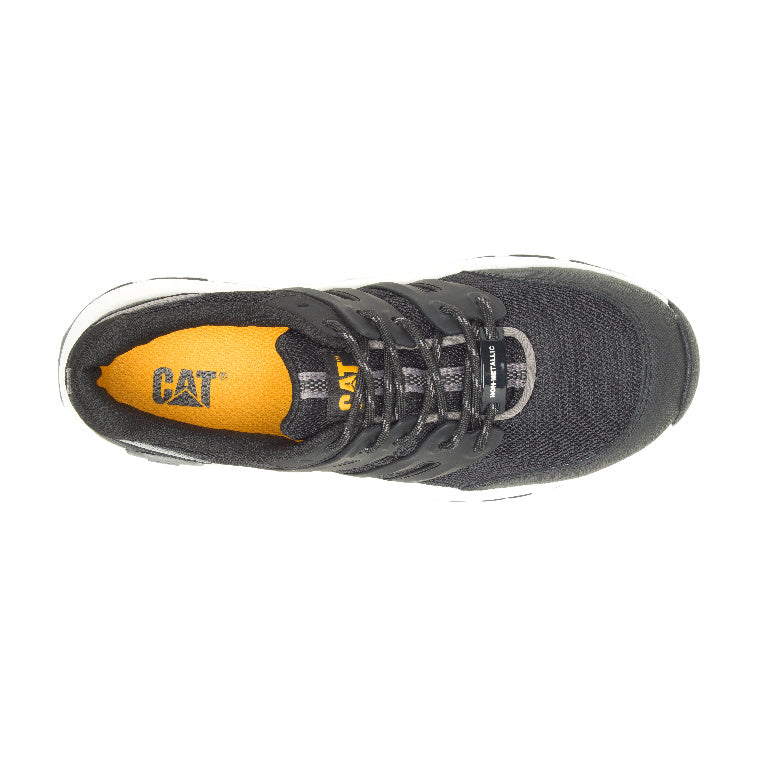 Caterpillar Women's STREAMLINE 2.0 ASTM F2413 Composite Toe Work Shoes - Black/Medium Charcoal - Safety Boots for Construction, Warehouse & Industrial Work