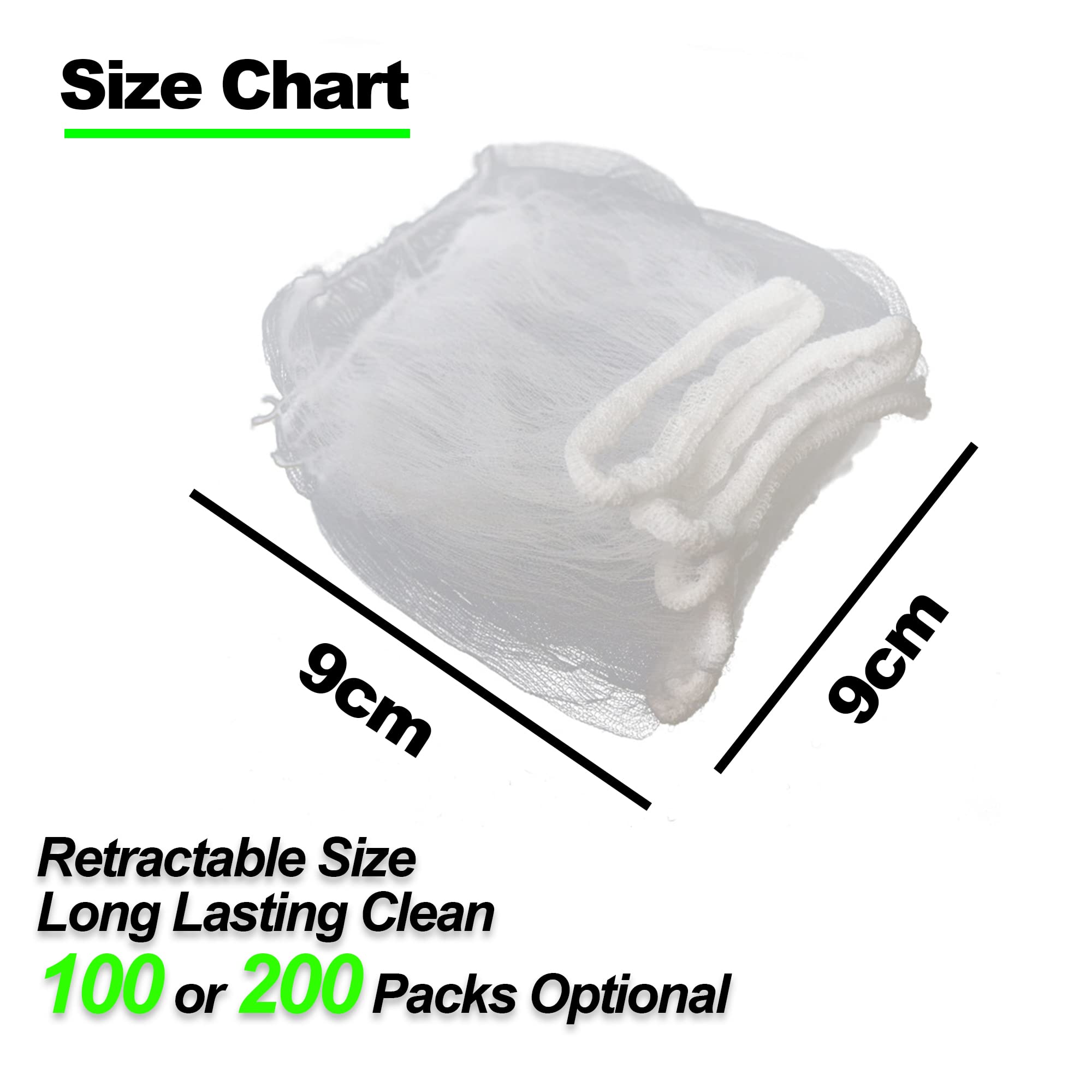 100-Pack Disposable Mesh Sink Strainer Bags - High Elasticity Kitchen Sink Filter for Food Waste & Leftovers | Perfect for Collecting Garbage, Preventing Clogs in Kitchen Sinks & Drains