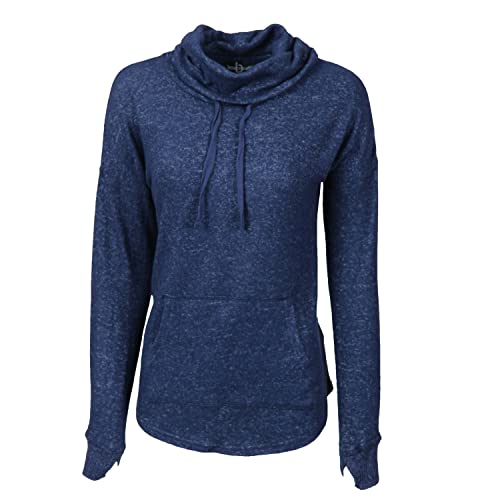 Navy Blue Cowl Neck