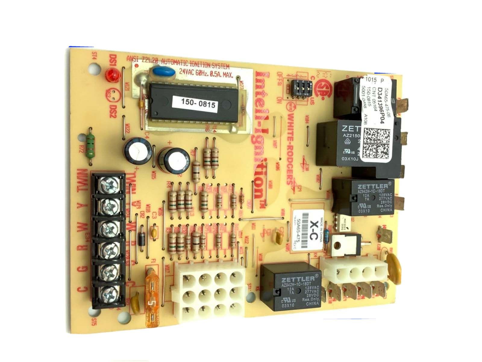 50A65-475 OEM Control Board Replacement for White-Rodgers D341396P01 Gas Furnace - Genuine Original Connectors - Perfect for Home Heating System Repairs & Maintenance