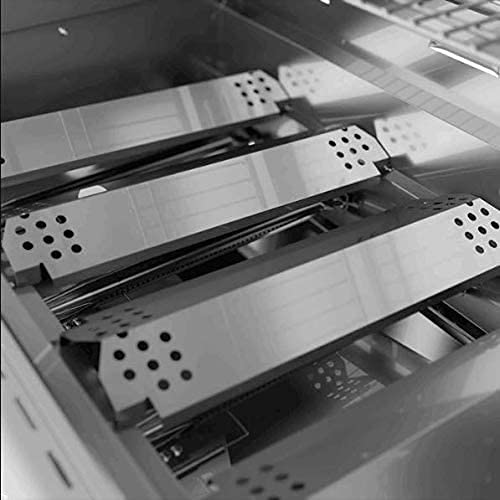 Nexgrill 720-0830H Replacement Grill Burners & Heat Plates - 4 Pack Compatible with Nexgrill 4 Burner 720-0830H, 720-0864, 720-0864M Gas Grills - Perfect for Home BBQ, Outdoor Cooking & Backyard Grilling