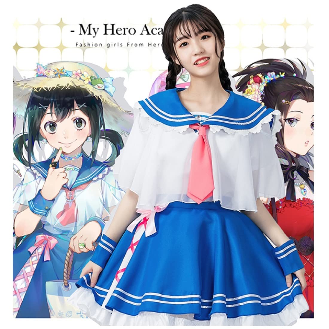Anime Cosplay Costume - Life Asui Tsuyu Student Sailor Uniform for Women | Perfect for Halloween, Comic Con & Cosplay Events