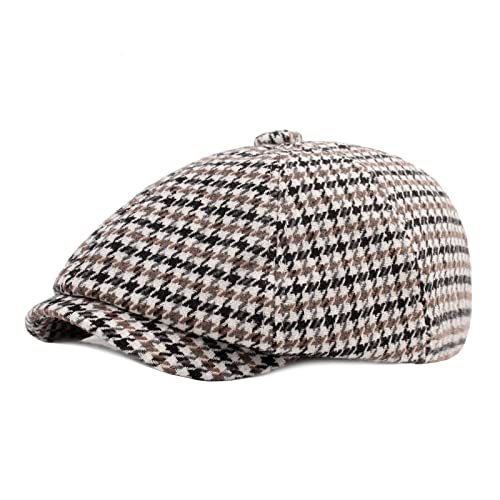 Women's Vintage French Beret Newsboy Cap - Classic 8-Panel Octagonal Visor Hat for Ladies | Perfect for Autumn, Spring & Winter Fashion | Casual Outfits, Coffee Dates & European Style Looks
