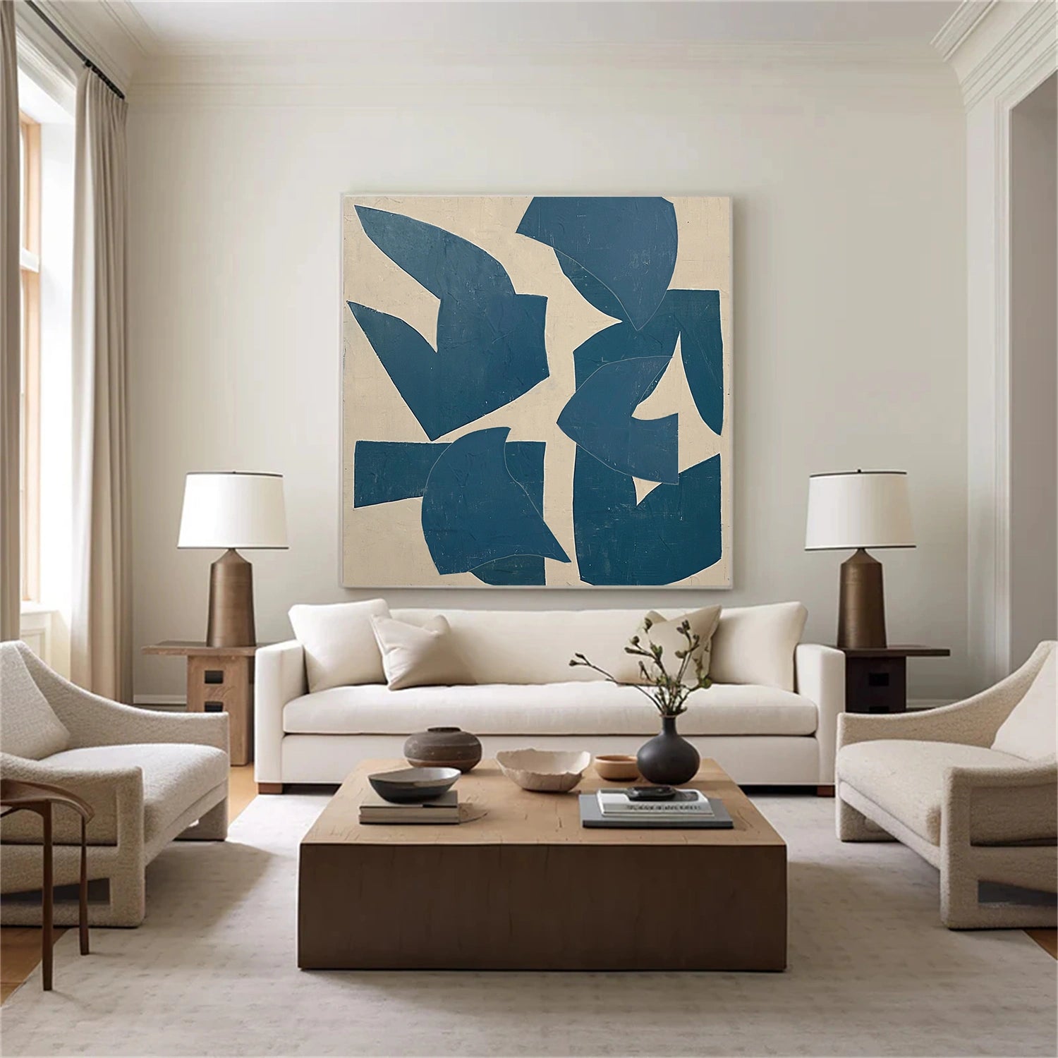 Abstract Painting #AB 454 - Modern Wall Art for Home & Office Decor | Perfect for Living Room, Bedroom or Workspace