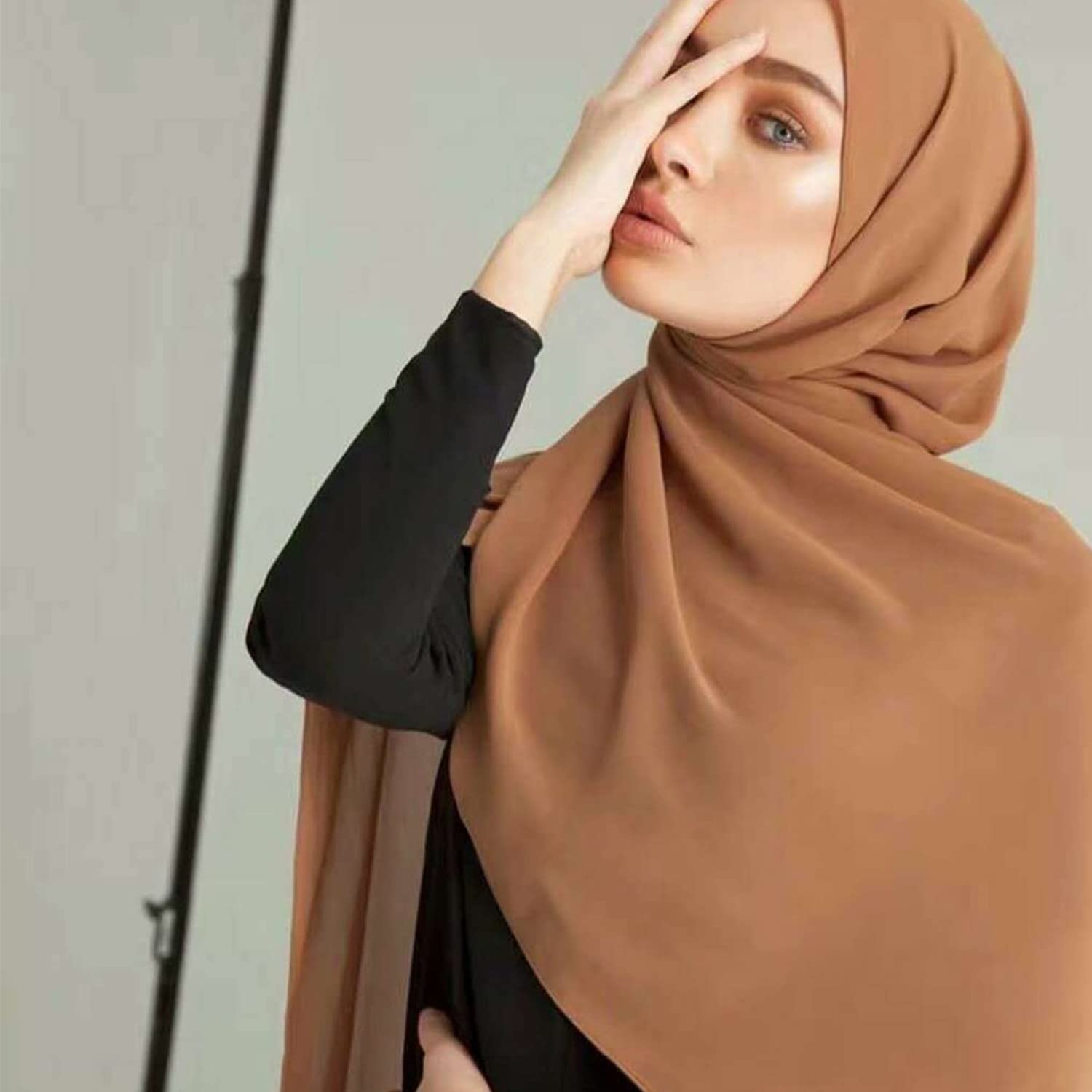 Yeieeo Chiffon Head Wraps for Women - Fashion Scarf Hijab for Daily Wear