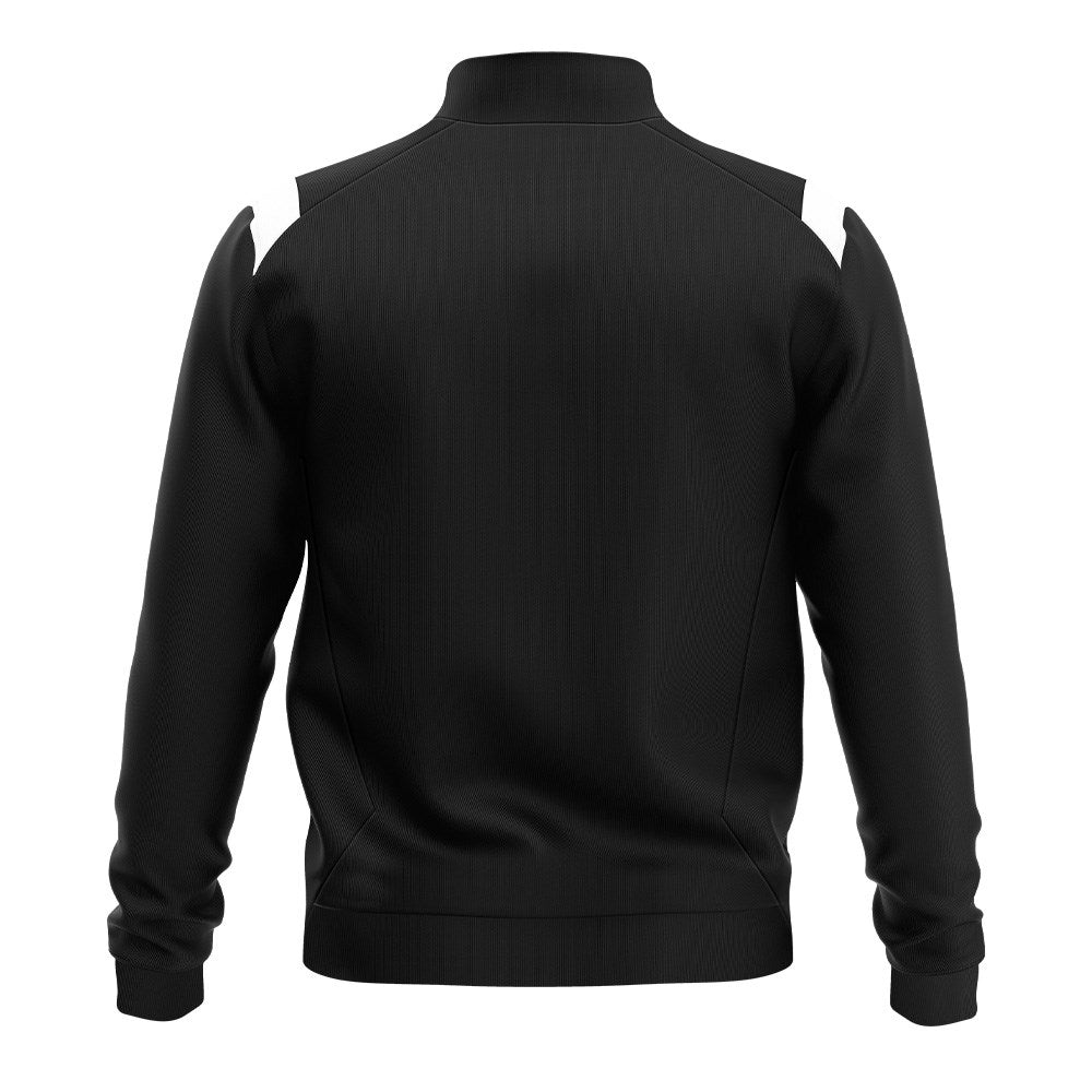 FC Contrast 1/4 Zip Pullover - Black & White Athletic Top for Men | Gym, Running & Casual Wear
