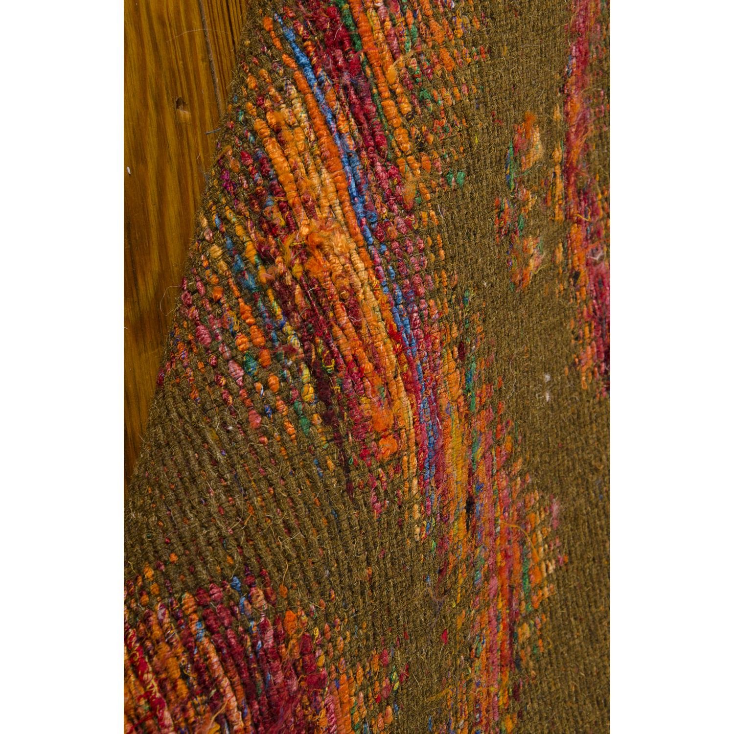 Nourison Spectrum Ikat Flame/Chocolate 8' x 10'6