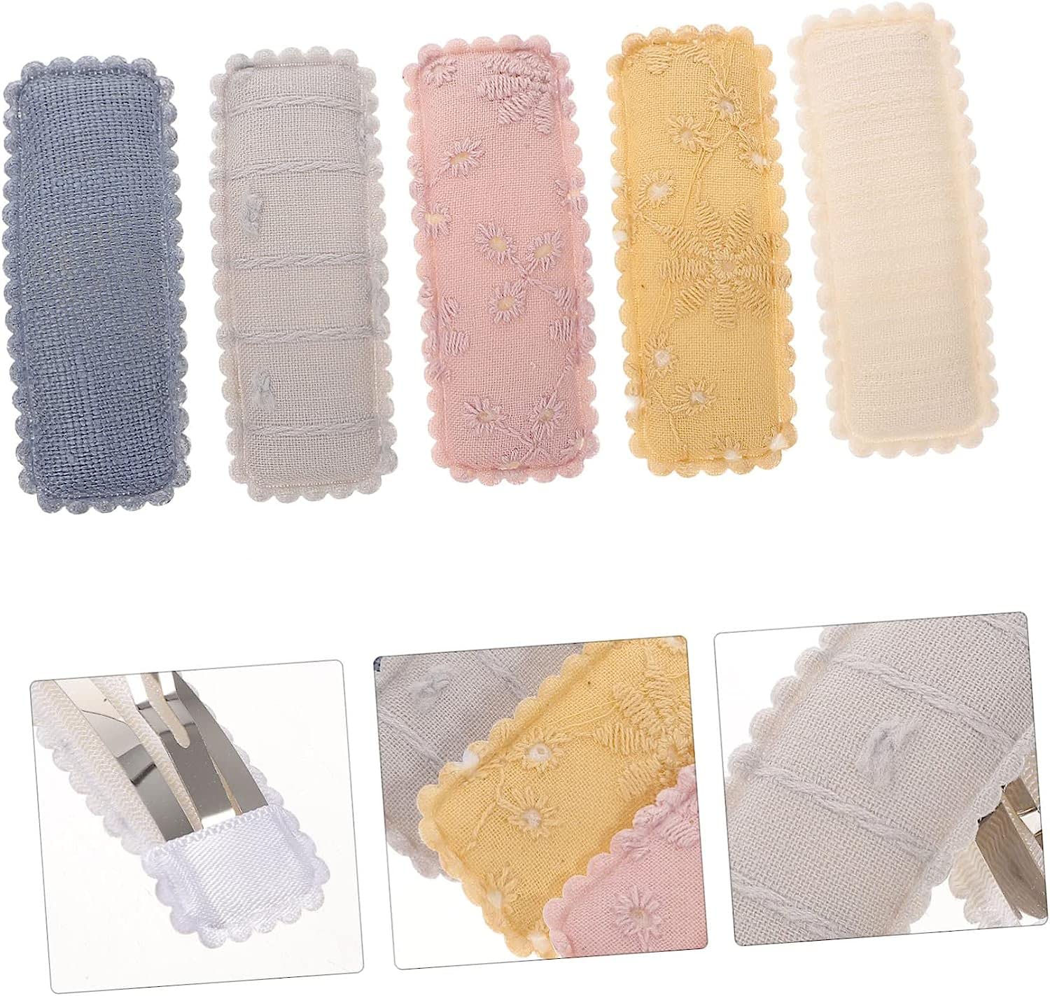 MIFANI 20 Pairs Hair Pins & Clips for Women - Small Snap Barrettes for Thick Hair, Bang Clips, Macrame Decor Hair Accessories - Perfect for Wedding, Teen Girls & Everyday Styling