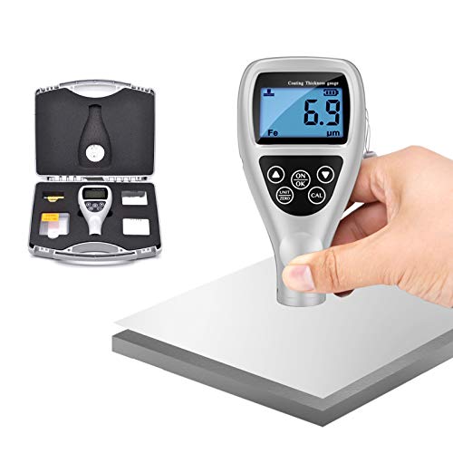High-Precision Digital Coating Thickness Gauge - Professional Paint Meter for Fe/NFe (0-1500µm, 0.1µm Resolution) | Industrial Coating Thickness Tester for Automotive, Marine & Metal Fabrication