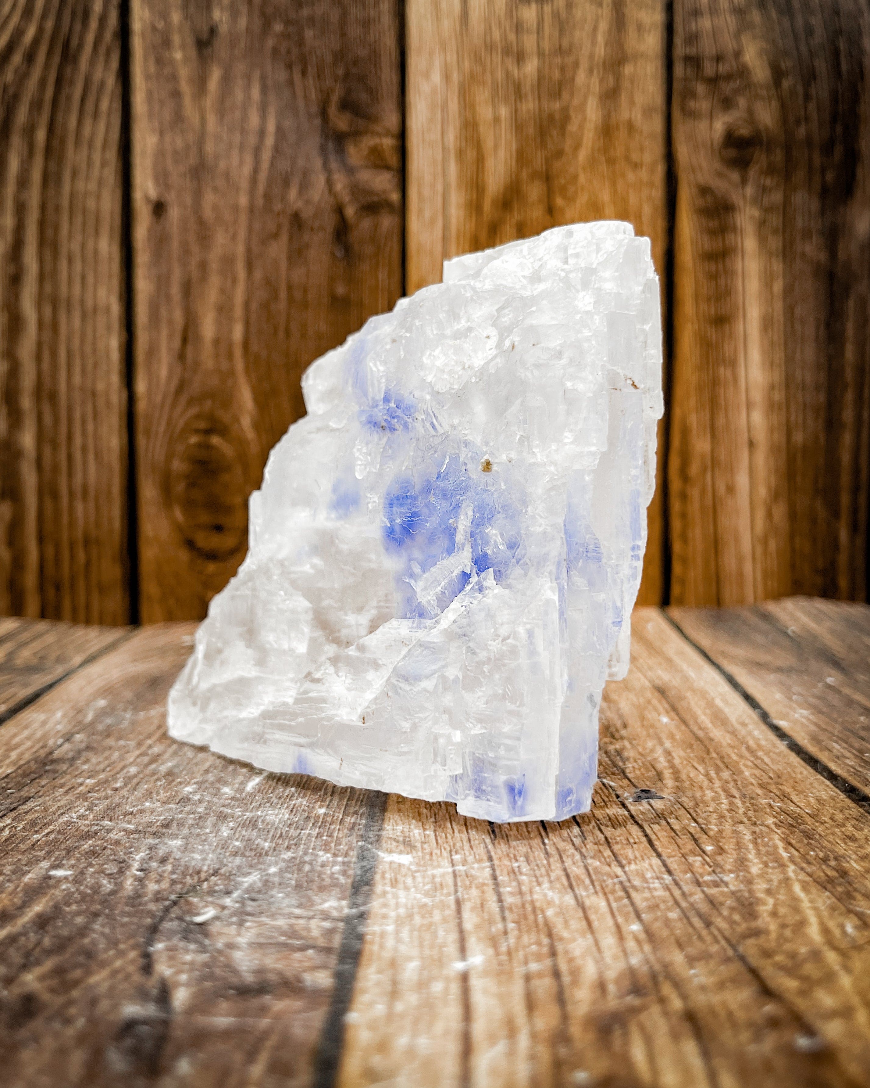 Natural Blue Halite Crystal Specimen - Rare Mineral Rock for Collectors, Home Decor & Healing Crystals | Perfect for Display Cases, Meditation Spaces & Geology Enthusiasts
