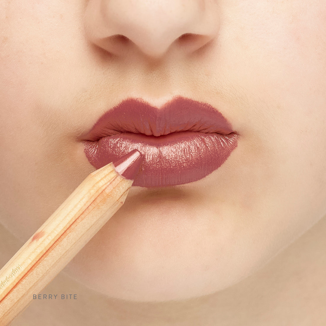 Natural Lipstick Crayon in Berry Bite - Vegan, Long-Lasting Matte Lip Color - Perfect for Everyday Wear & Special Occasions