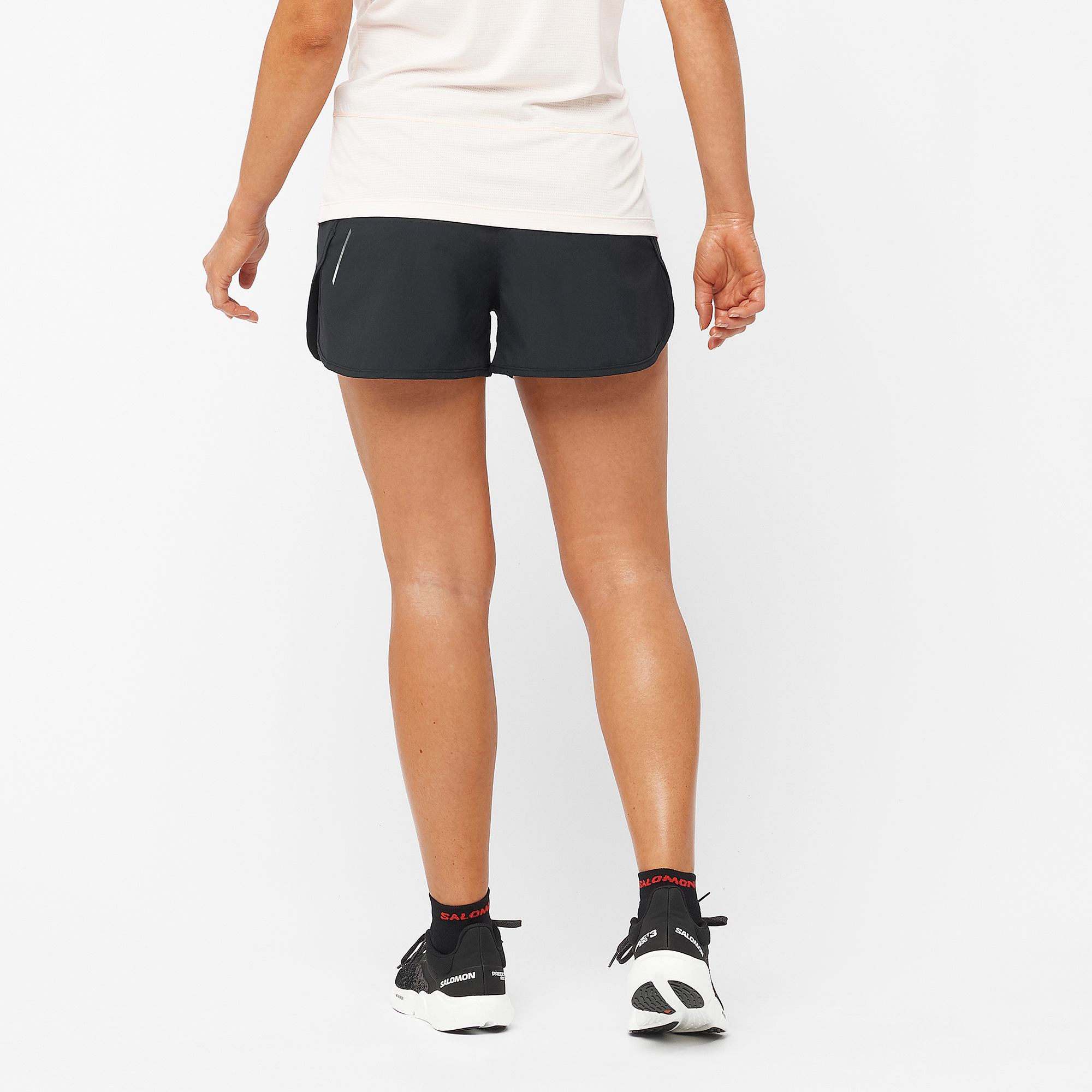 Women's Cross 3 Athletic Shorts - Breathable Workout Shorts for Running, Yoga & Gym - Deep Black - Perfect for Active Lifestyles & Summer Sports