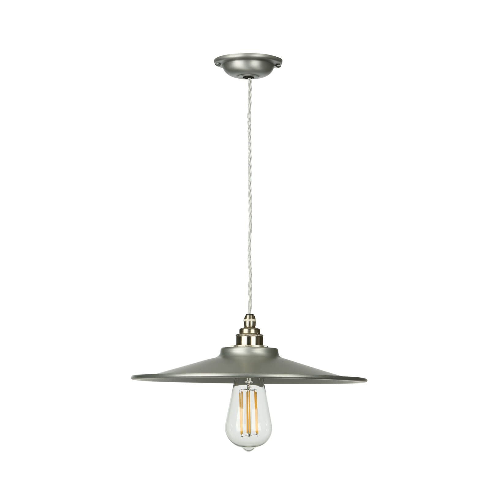 Buxton Single Pendant Light Fixture - Antique Brass/Brushed Chrome/Bespoke Finish Options for Dining Room, Bedroom & Foyer Lighting