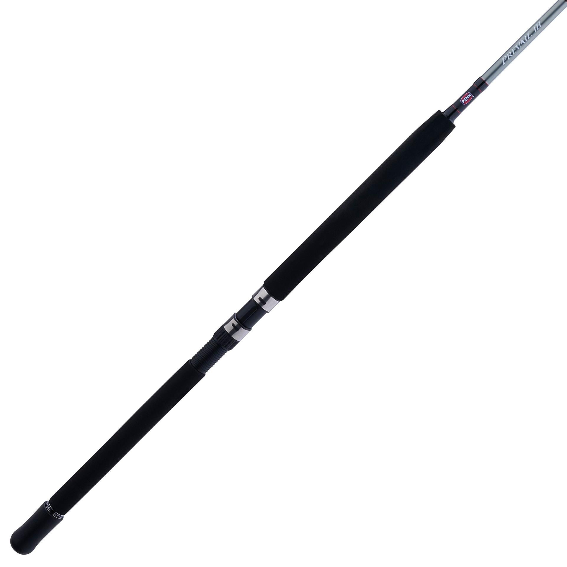 Prevail III Conventional Boat Fishing Rod - Saltwater & Freshwater Trolling Rod for Offshore & Inshore Fishing - Heavy Duty Boat Fishing Rod for Tuna, Marlin, and Big Game Fish