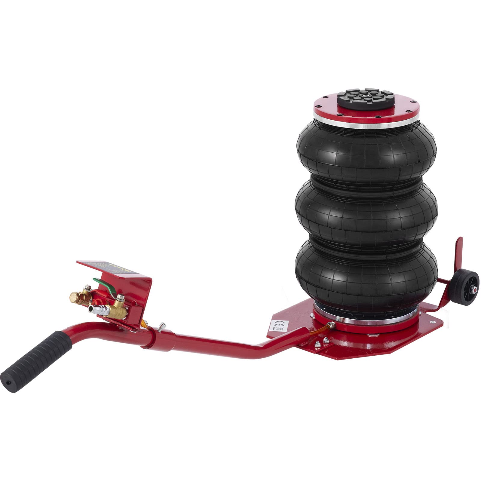 3T Red Air Jack Bag - Heavy Duty Pneumatic Car Jack for Vehicle Lifting - Perfect for Garage, Auto Repair & Emergency Roadside Assistance