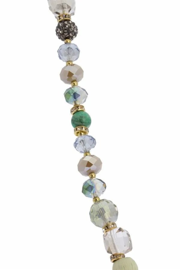 Elegant Beaded Multi-Strand Long Necklace for Women - Perfect for Boho, Party, and Wedding Accessories