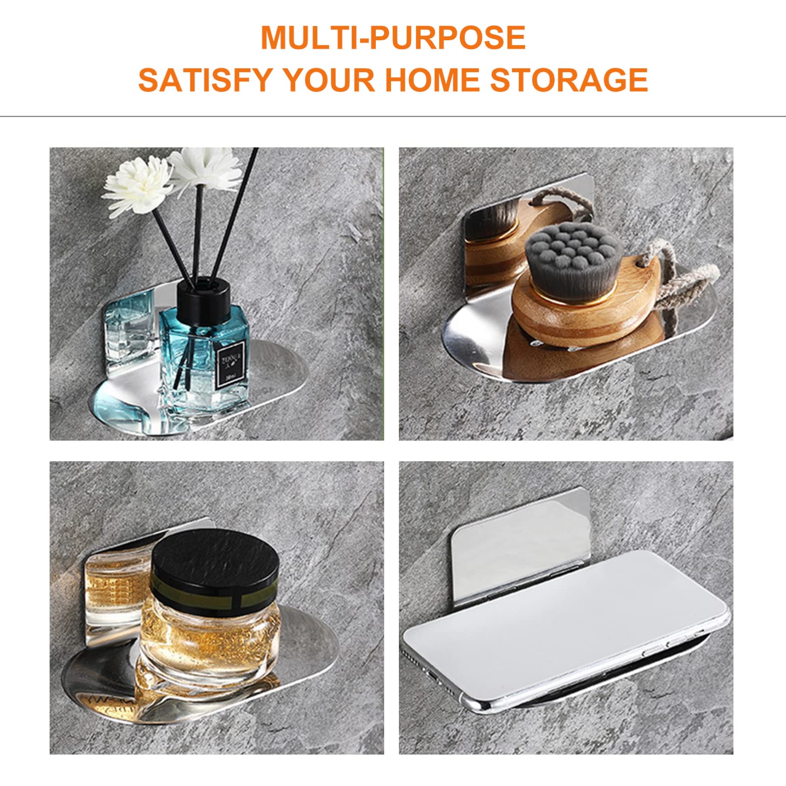 Stainless Steel Soap Dispenser with Metal Tray - Wall Mounted Sponge Holder & Drainer for Kitchen, Bathroom, Shower - Rustproof Organizer for Sponges, Soap Bars & Beauty Products - Perfect for Home, RV, and Office Use